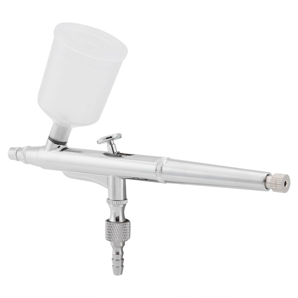 Dual Action Airbrush Kit Needle Large Capacity Cup Spray Gun Paint Art Set Tools(0.2mm)