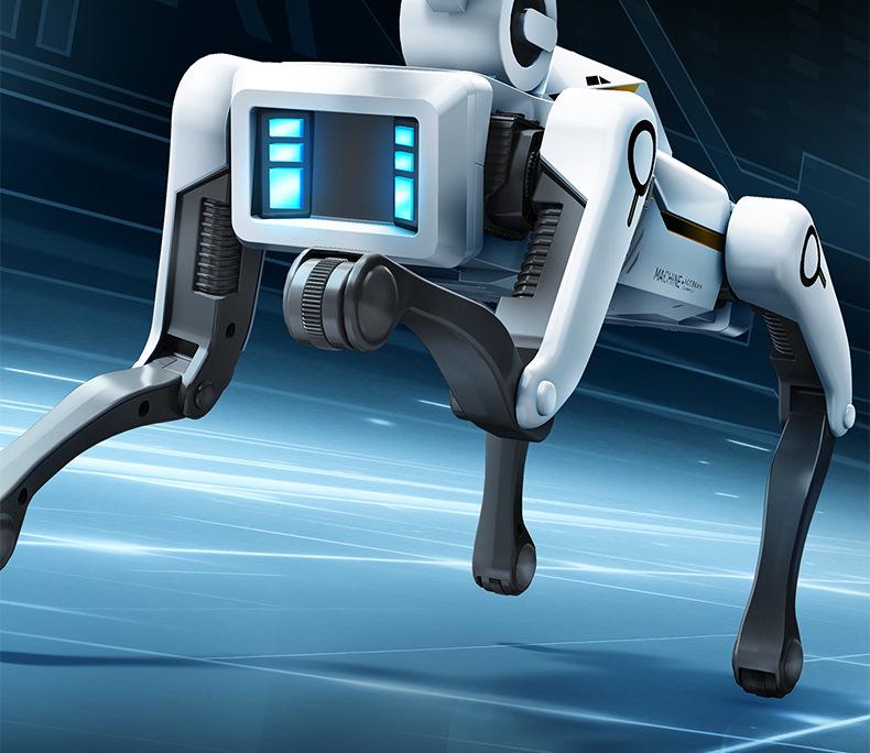 Smart AI Robot Dog with Voice Dialogue, Remote Control, Call Function, Item Pickup & Cannonball Shooter