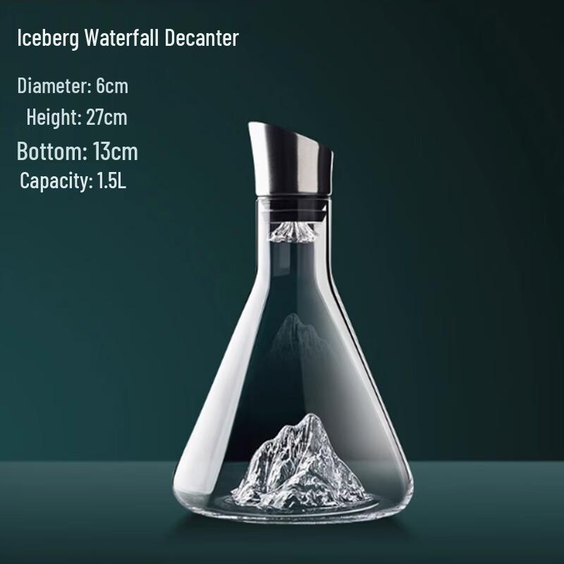 Langxi Iceberg Decanter Wine Glass Set