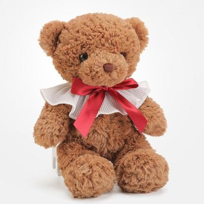 Curly Monica Bear Plush Toys Party Hats Bowknot Cute Bear Doll Toys Brown/Beige 32cm Hug Bear Plush Toy Children