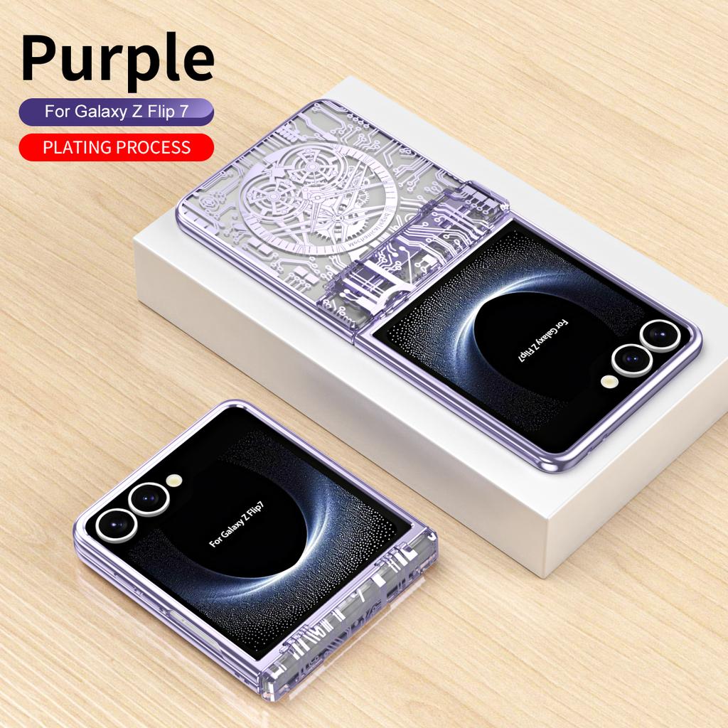 Machine Legend Beschichtungshülle für Samsung Galaxy Z Flip 7 5G ZFlip7 Flip7 Schutz Faltbar Stoßfest Hartplastik Handyhülle