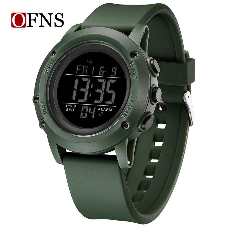 Sanda Wasserdichte Leuchtende Sport-Armbanduhr für Herren - Einfache Multifunktionale Elektronische Uhr