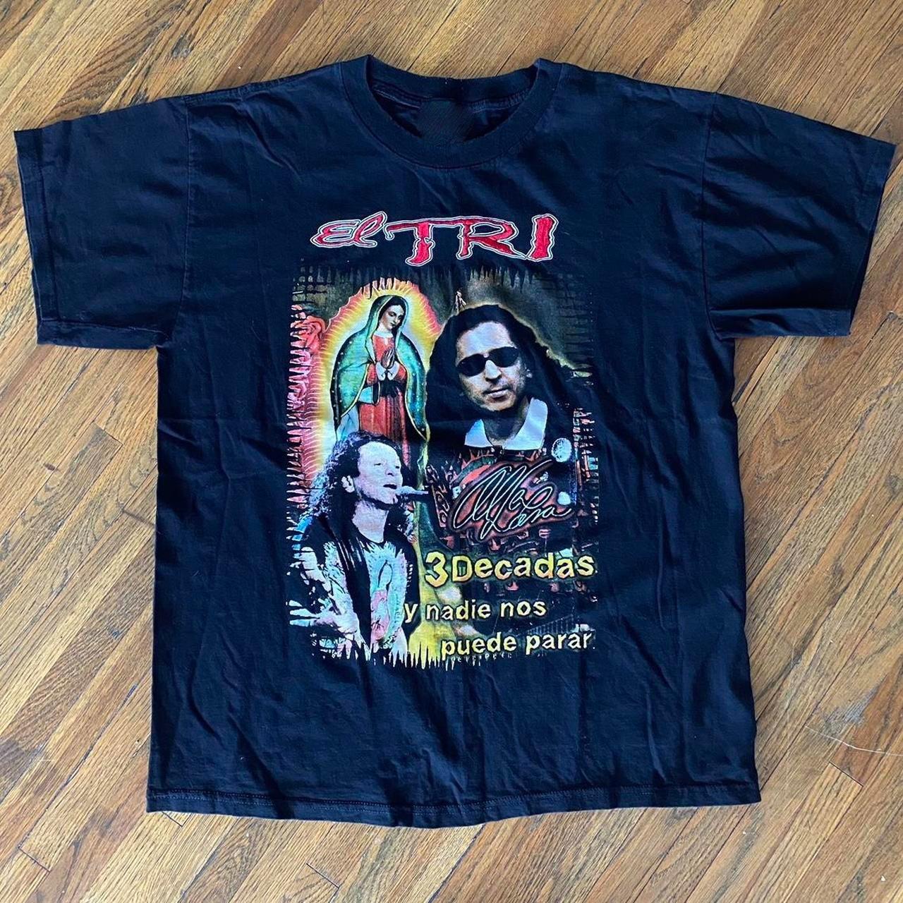 Vtg EL TRI Band In Music Tour Concert Cotton Black All Size Unisex Shirt CM459 L