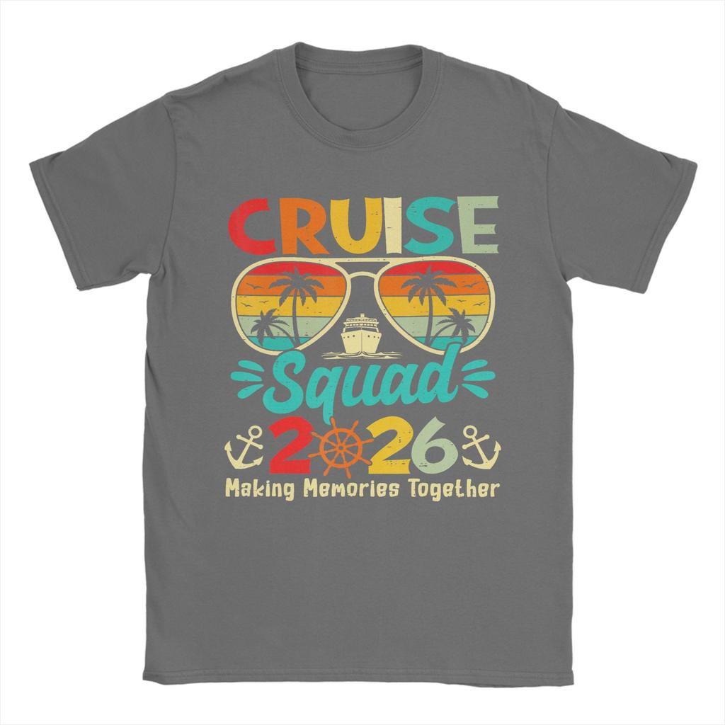 Cruise Squad 2026 T-Shirt Summer Hip Hop T-Shirts Unisex 100 Cotton O-Neck 4XL 5XL 6XL Top Tees Short Sleeve Street Style Tshirt