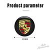 AAX1 4pcs 20mm Car Door Keyhole Lock Protection Sticker Accessories For Porsche Panamera Cayenne 911 718 Macan Carrera-GT 944 Sticker