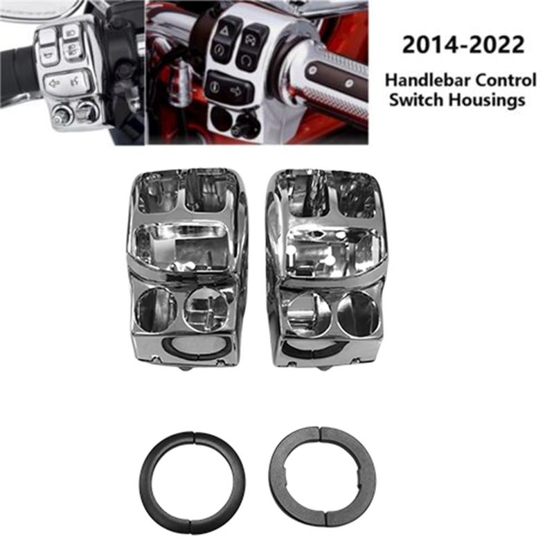 Ac29-Road Glide Special FLTRXS For Touring And Trike Models 2014- Chrome Handlebar Control Switch Button Housings Cover