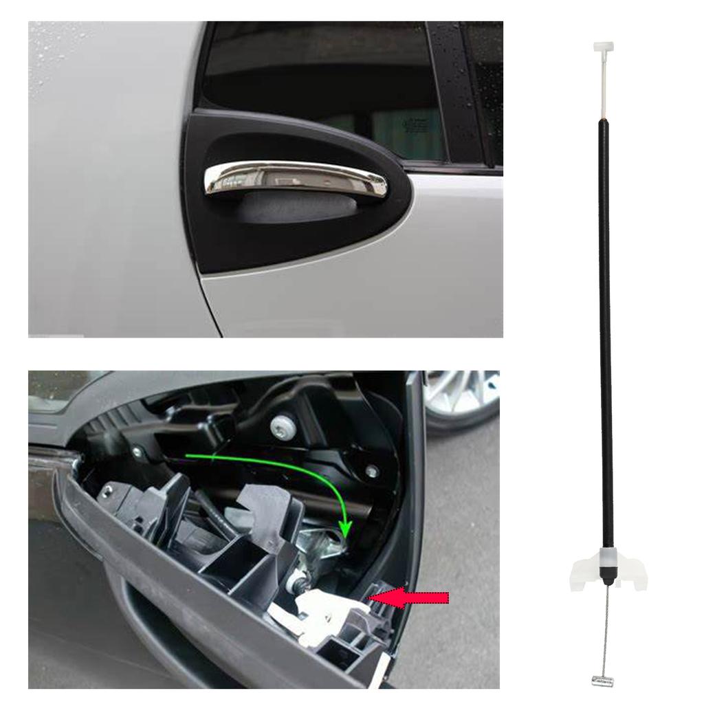 Cable Wire Tie Handle Door Opener External For Smart Fortwo 450 Cabrio W450 City Coupe 1998 1999 2000 2001 2002 2003 2004 - 2007