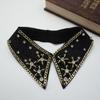 New decorative white spring fashion shirt lace sweater Elegant beading rhinestone fake false collar choker detachable collars