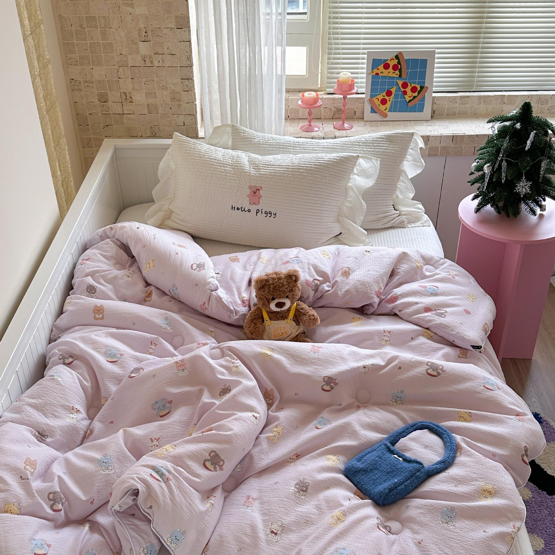 

Всесезонный хлопковый набор для квилтинга: Утепленные Зимние и Легкие Весенне-Осенние Варианты, Односпальные/Двуспальные Размеры, Подарочная Коробка в Комплекте 150*200cm 3.0 Jin Spring Autumn Quilt