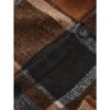 Men's Lapel Checkered Shirt Retro Brushed Casual Long-sleeved Jacket