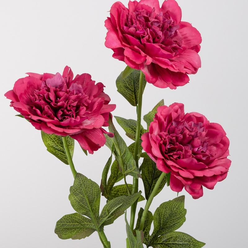 6pcs Real Touch Silk Fake Flowers Artificial Peonies Branch Hotel Decor White Flower Simulation Peony Festival Party Decoration