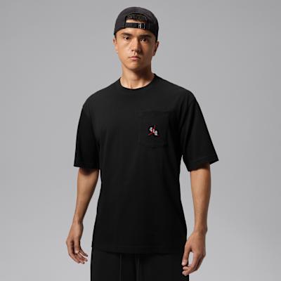 Jordan Air T Shirts Men s Black Crew Neck M