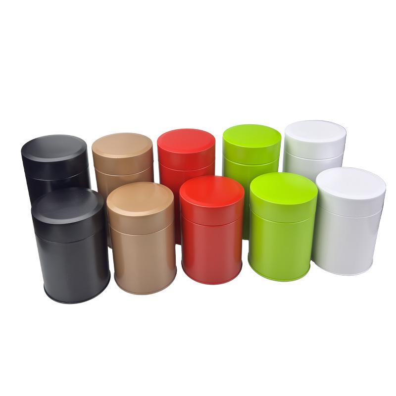 Green & Black Tea Caddy: 50g/125g Sealed Metal Can