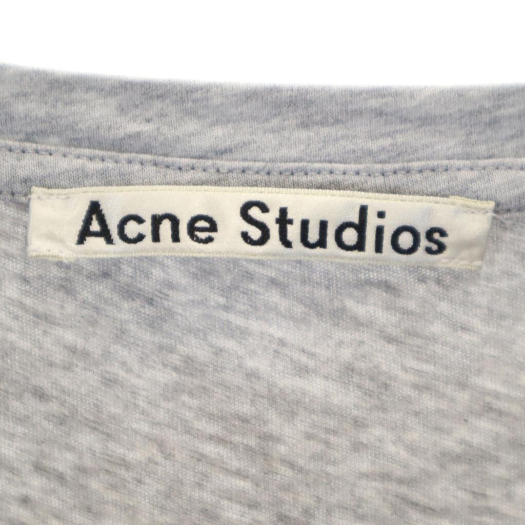 ACNE STUDIOS French sleeve T-shirt XS gray Stretch Plain Women Used