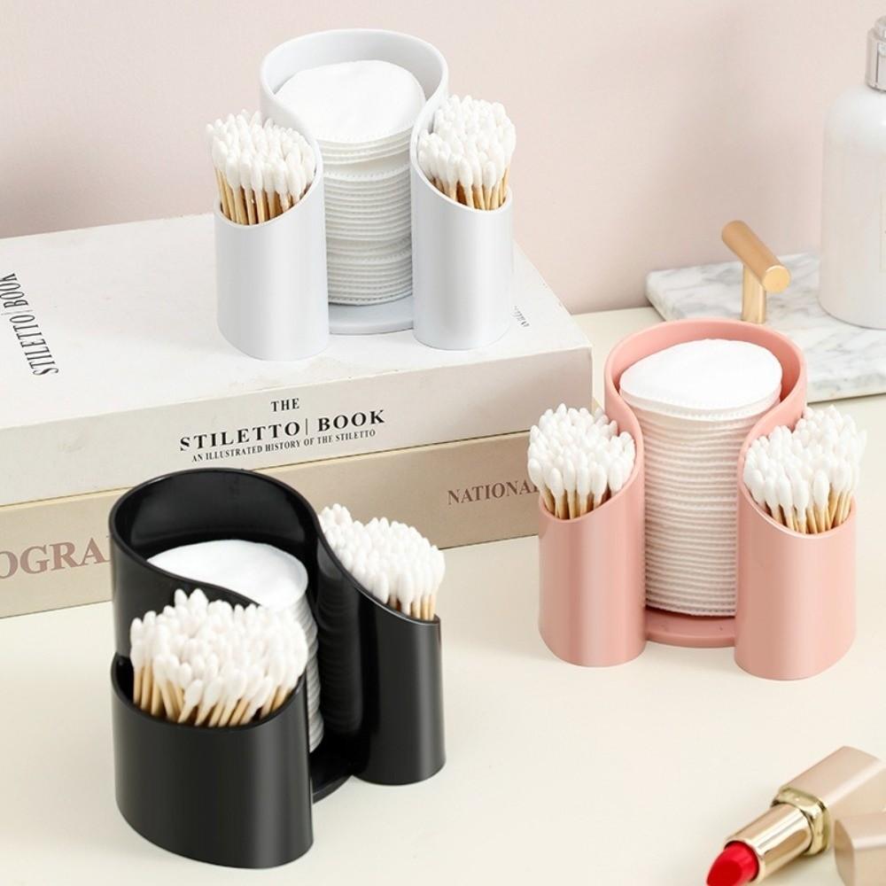 Tragbare Wattestäbchen-Aufbewahrungsbox 2IN1 Badezimmerbecherhalter Geschenke Zahnseide-Spender