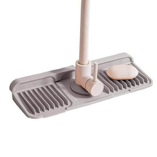 

Silicone Faucet Mat Kitchen Sink 6 Degrees Splash Guard Slope Button Closure Bathroom Kitchen Countertop