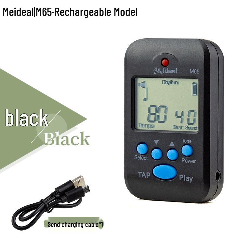 Универсальный перезаряжаемый электронный метроном M65 для фортепиано, гитары, барабанов, скрипки и гучжэна