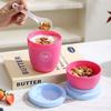 Seal Breakfast Cup Milk Cup Double Layer Fruit Salad Food Storage Box Overnight Oats Container