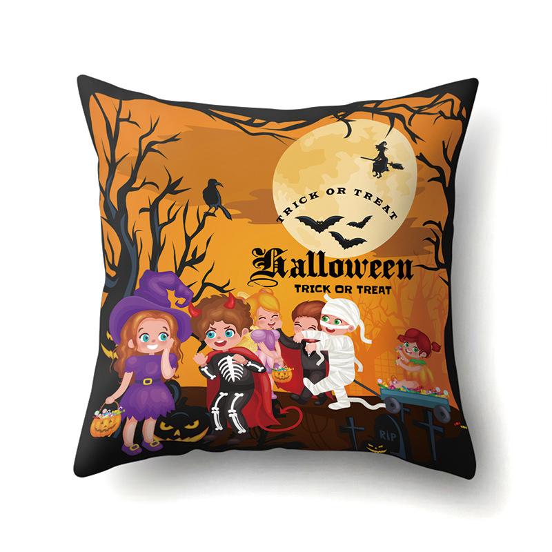 Halloween Kissenbezug Auto Lendenkissen Kürbis Sofa Kissenbezug Büro Zuhause Wohnzimmer Kissenbezug