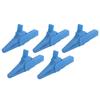 5pcs J.60039 Safety Test Clips Multifunction Safety Type Test Clamp with 4mm Socket for Electronic InstrumentsBlue