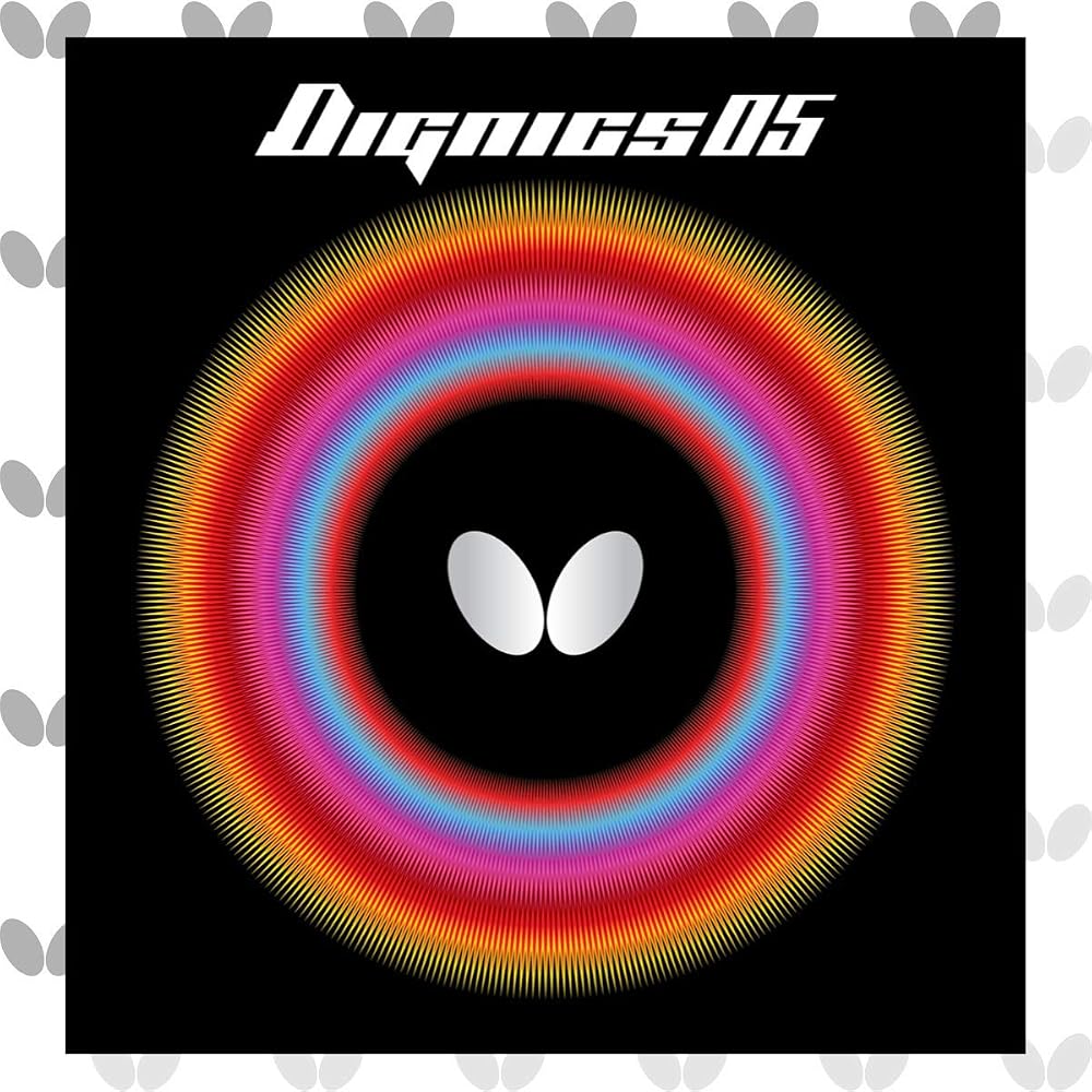 Butterfly Dignics 05 High Tension Table Tennis Rubber 06040 Black 2.1mm