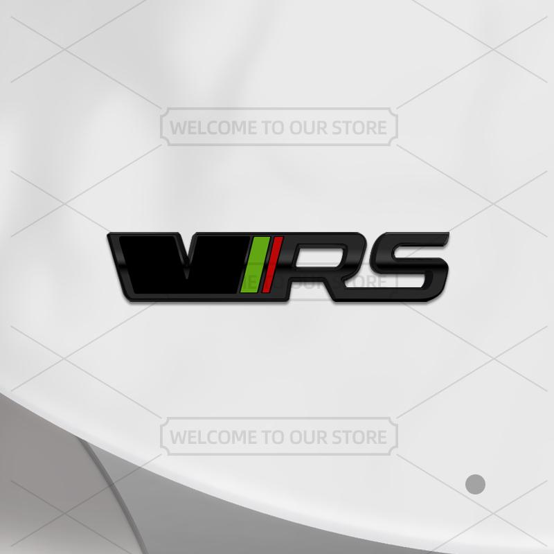 1Pc Car 3D Metal VRS Emblem Auto Steering Wheel Badge Decals Inner Sticker For VRS Octavia Kamiq Kodiaq Karoq Superb Fabia Yeti