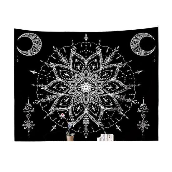 Böhmische Wandteppich, Wandbehang Teppich, Indischer Kreis Muster Teppich für Studentenwohnheim Schlafzimmer Wohnzimmer Wandkunst Fotografie Hintergrund