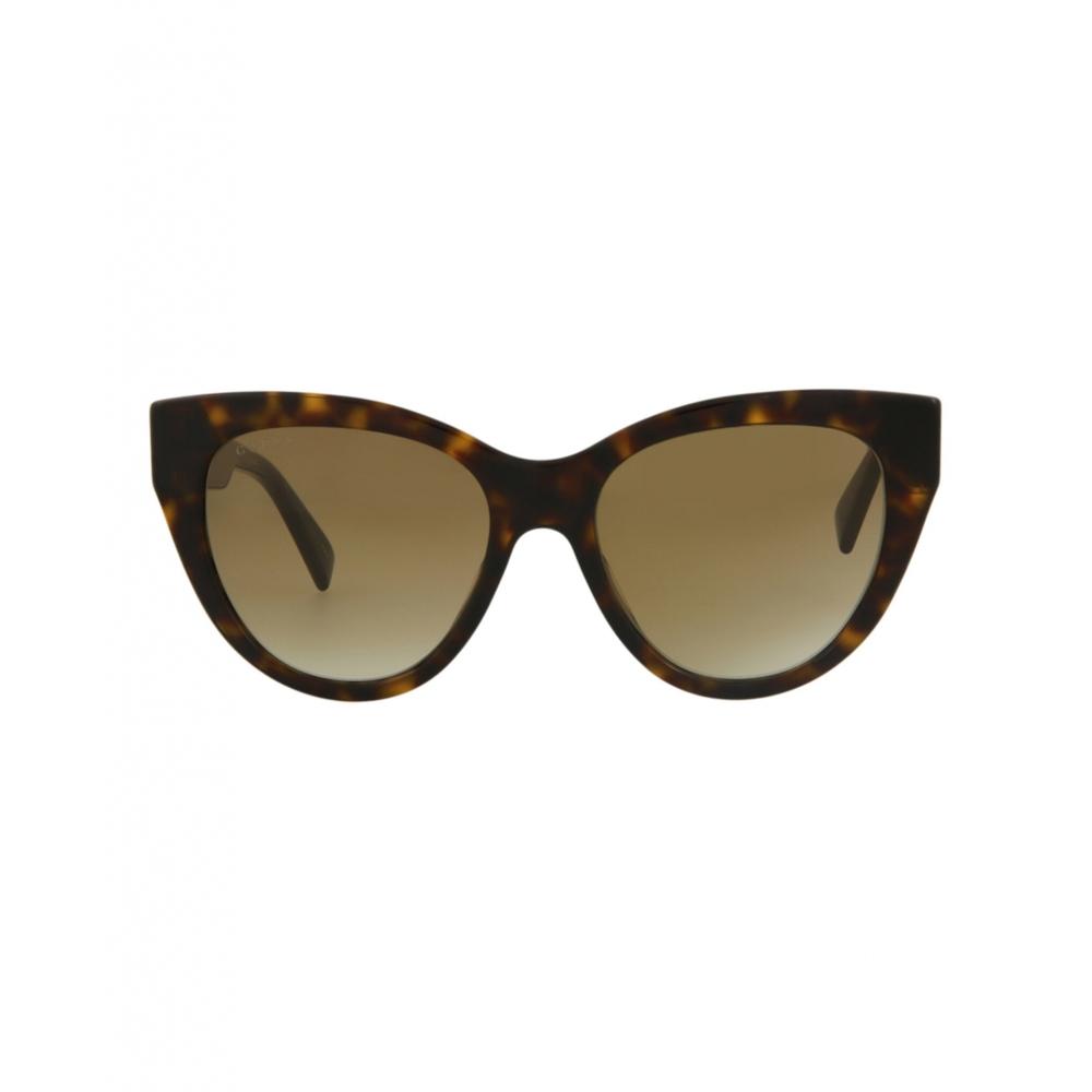 

Солнцезащитные очки Gucci Cat Eye в оправе из ацетата гавана золотисто-коричневые