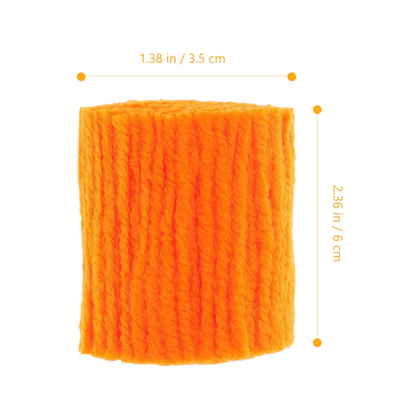 

10 Rolls Latch Hook Rug Yarn Vibrant Colorful Pre Cut Acrylic Yarn for DIY Rug Carpet Cushion Crafting Home Decoration Crochet оранжевый