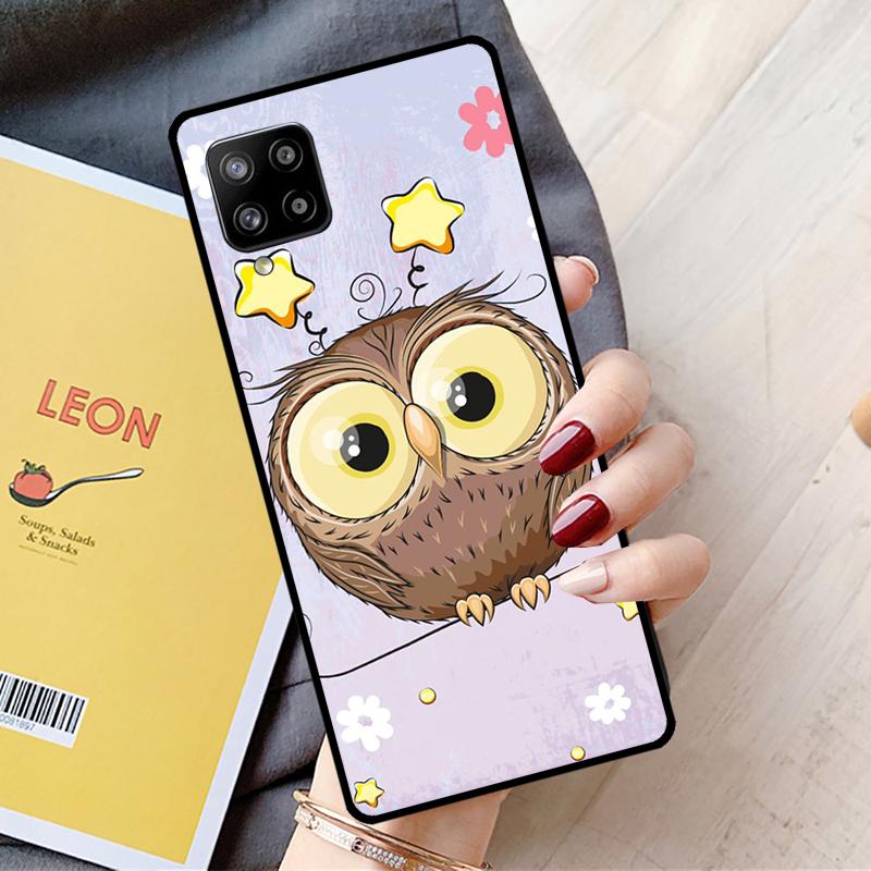 Cute Cartoon Owl For Samsung Galaxy A54 A14 A16 A26 A36 A56 A22 A32 A52 A55 A35 A05 A06 A15 A53 A33 A13 Case