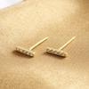 Temperament Stud Earrings Have Exquisite Personality, Female Stud Earrings Are Very Simple, One-Word Earrings, Cold Wind