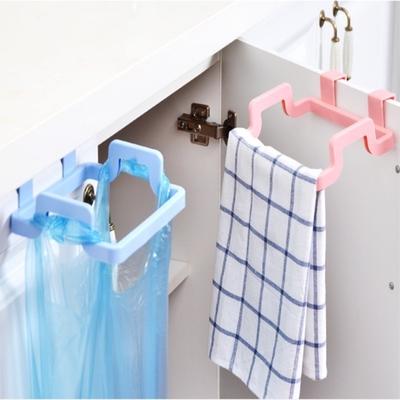 Držiak na vrecia na odpadky Stojan na stierače Kuchynský závesný držiak Polica Nad dverami Stojan Tyč Farba: Náhodný