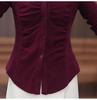 Women's Versatile Long-Sleeved Cropped Base Layer Shirt, 2025 Autumn Design – Tummy Concealing, Slimming, Flattering Top