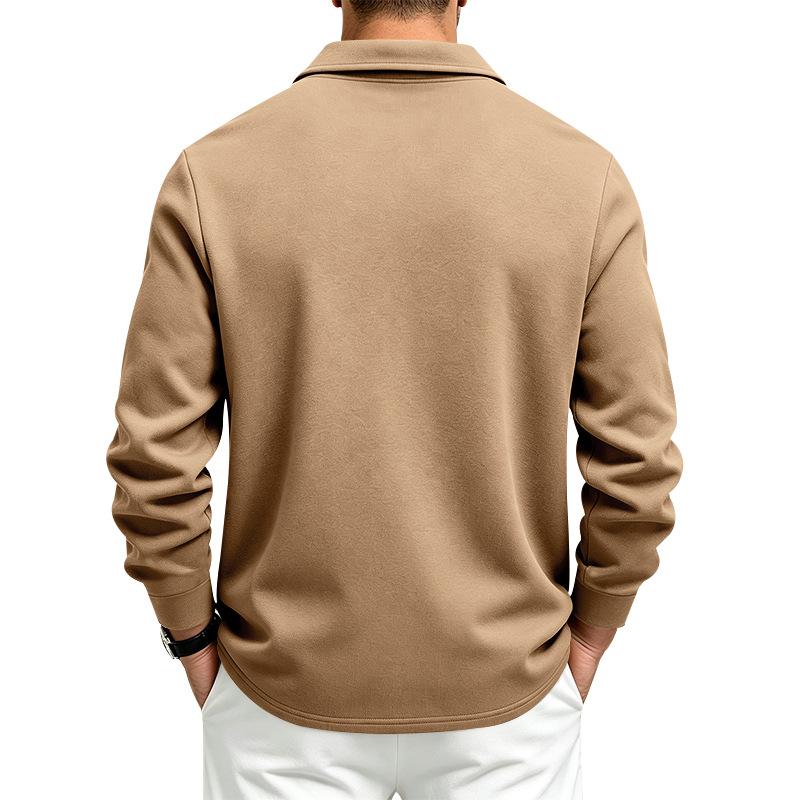 Autumn and Winter Heavyweight European and American Men's Loose and Casual Multi Pocket Plus Velvet Lapel Jacket Jacket Jacket