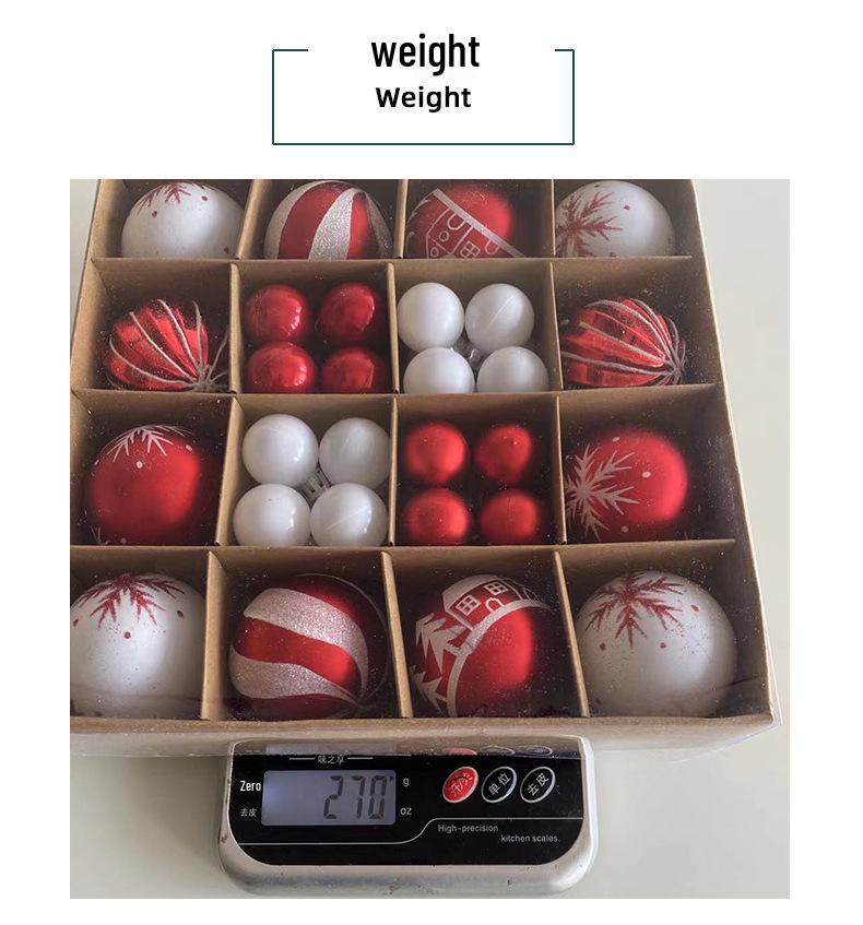 Hong Kong Love Christmas Ornament Set: Creative Painted Hanging Balls for Tree & Party