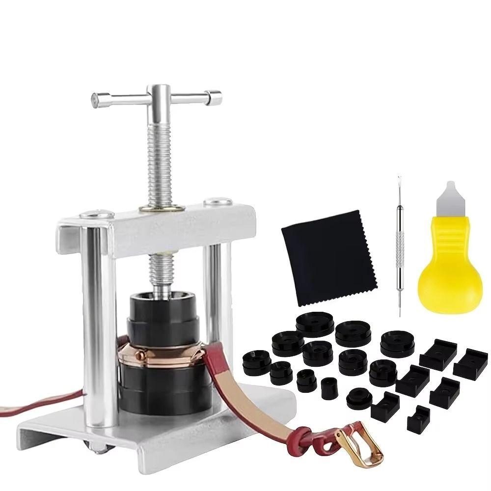 Ear Punch Tool Watch Press Kit 12/ 18 Pressure Plates Back Cover Presser  Maintenance Work
