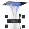 Wall-Mounted Thermostatic LED Shower Set with Digital Display and All-Copper Fixtures