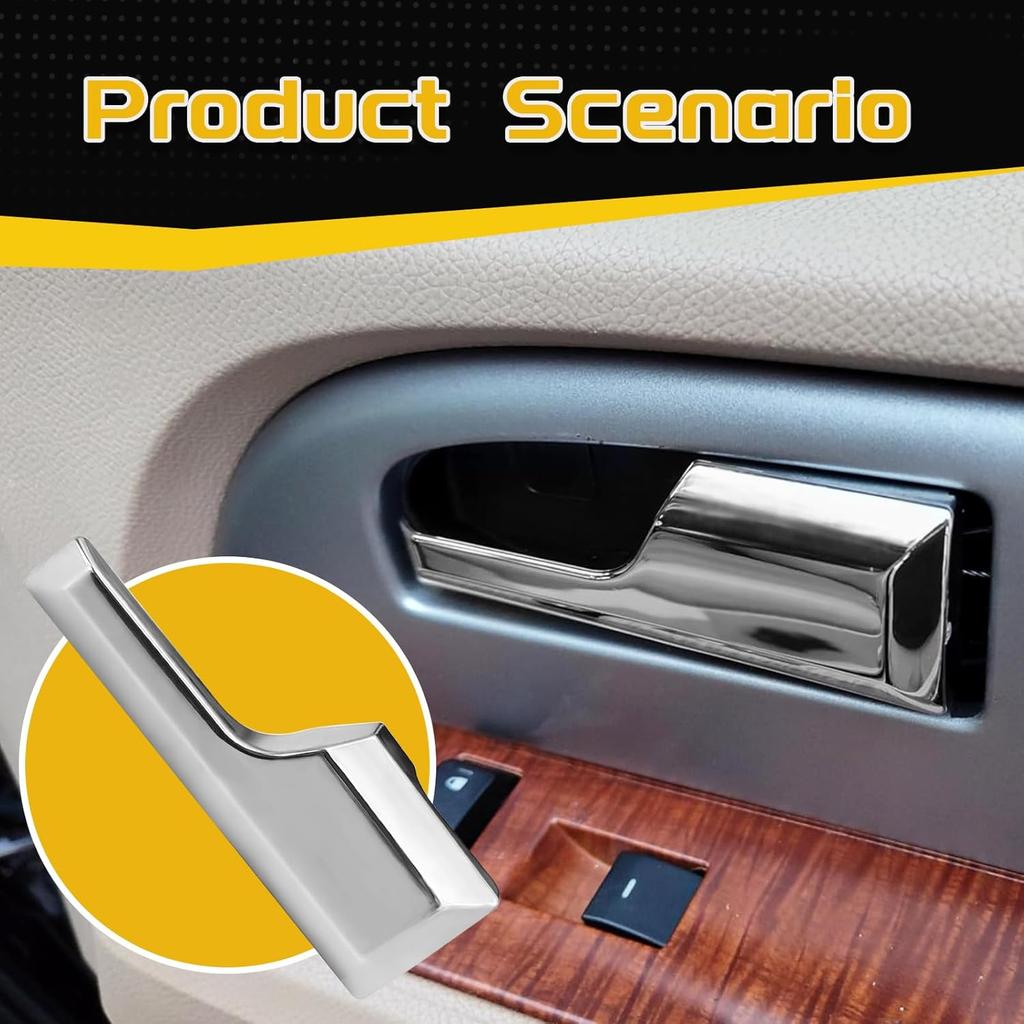 Interior Door Handle Driver Right Side Compatible with Ford Expedition 2007-2015 Lincoln Navigator 2007-2013 Replace 8L1Z7821818A
