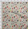 oneOone Cotton Flex Dusty Gray Fabric Cactus Sewing Fabric By The Yard Printed Diy Clothing Sewing Supplies 40 Inch