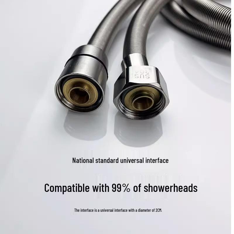 Universal 304 Stainless Steel Shower Hose for Bathroom Water Heaters