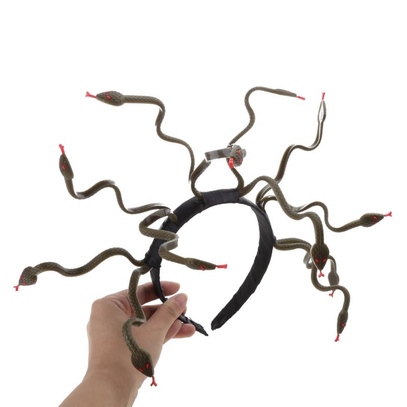 Medusa Cosplay Costume Snake Shape Headwear Role for Play Party Masquerade Supplies Carnival Halloween Dress-up HeadPiec