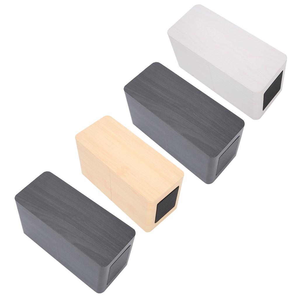 Multifunctional Wooden 2000mAh Mini Alarm Speaker Wireless Bluetooth Clock Stereo Speaker