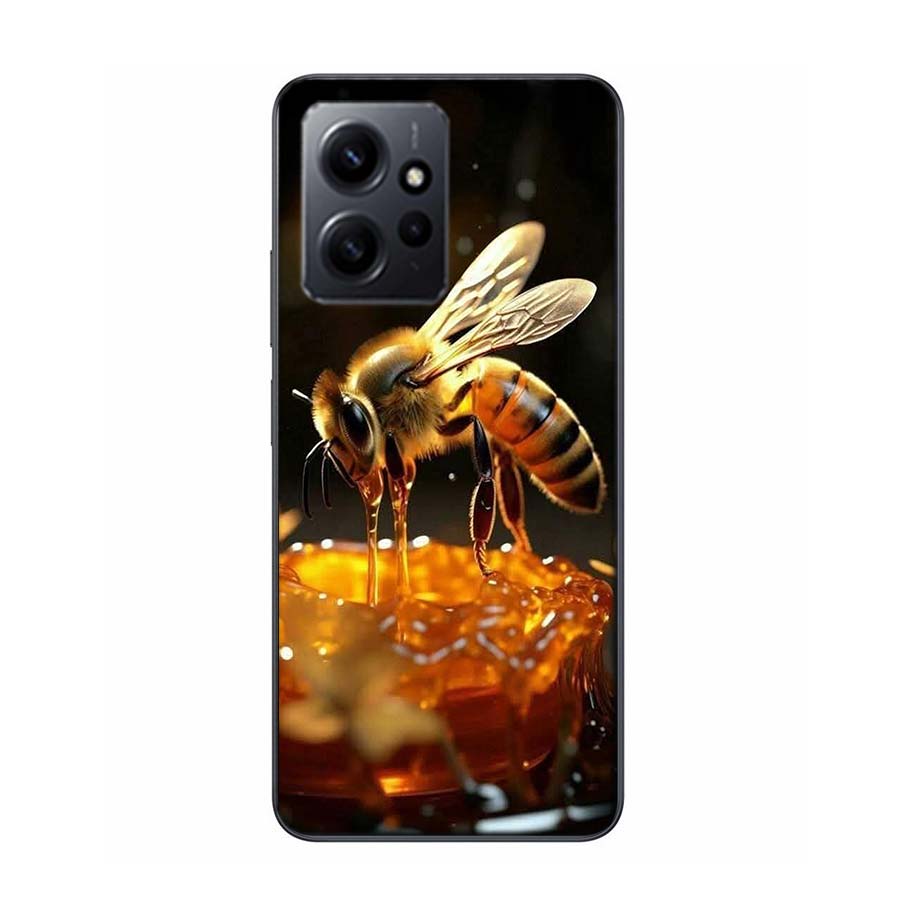 Bienen und Honig in der Waben-Handyhülle Für Redmi 12 13C 12C 15C 9 10 10C Note 13 Pro Plus 14 15 Pro 9T 9C 9A TPU Weiche Hülle