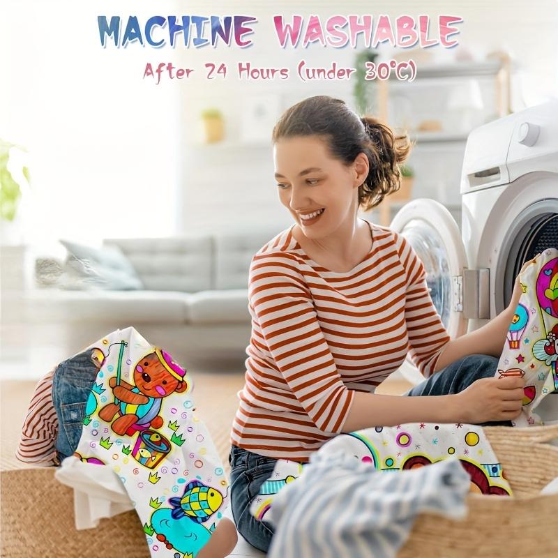 Permanent Fabric Markers, Colorful Fabric Pens, Non-Toxic,Washable,Waterproof and Fade-Resistant,Fabric Decoration for Clothing