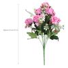 Artificial Rose Flowers Fake Simulation Plastic Flowers for Home Garden DecorPeach