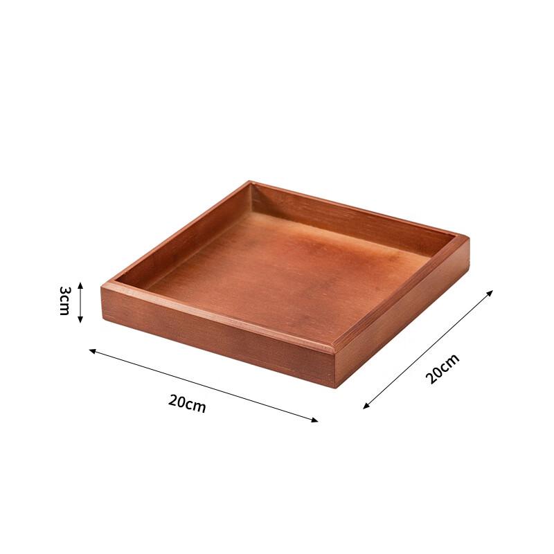 MY Simple Chinese Style Rectangular Wooden Tea Tray