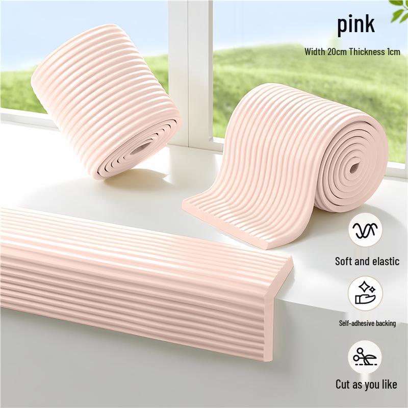 Soft Foam Edge and Corner Anti-Collision Protection Strip for Table, Window, Door, and Sill