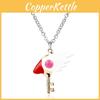 Sakura Adorable Cardcaptor Necklace Alloy Electroplated Unisex For Wedding Gift