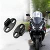 Motorcycle Mirror Relocation Hardware Kit for QX 66/005, Aluminum Forward Mount Bracket Set with Slotted Support Sleeves and Bolts for Install