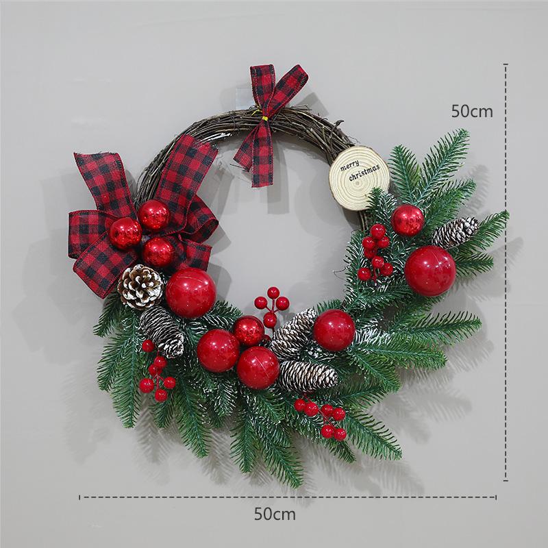 Creative Christmas Wreath - 40/60/80cm Festive Door Hanging Decoration & Gifts